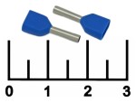Клемма концевая (НШВИ) 0.75x2 1.8/8 (2*1мм) синяя (08-2802)