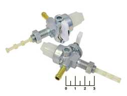 Кран для бака бензогенератора 10мм №010322(M10S) резьба наружная с отстойником