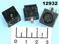 Разъем mini DIN 6pin гнездо на плату