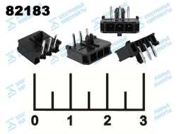Разъем 3pin штекер на плату MF3-1*3 RA угловой