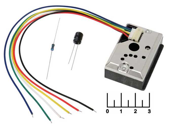 Радиоконструктор Arduino датчик пыли Sharp GP2Y1010AUOF
