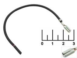 Клемма ножевая гнездо 2.8мм на проводе 1*0.5мм 13см черная с замком (8865СБ)