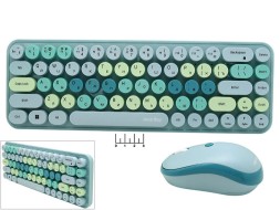 Комплект клавиатура+мышь USB беспроводной Smartbuy SBC-6676390AG-T (круглые клавиши)