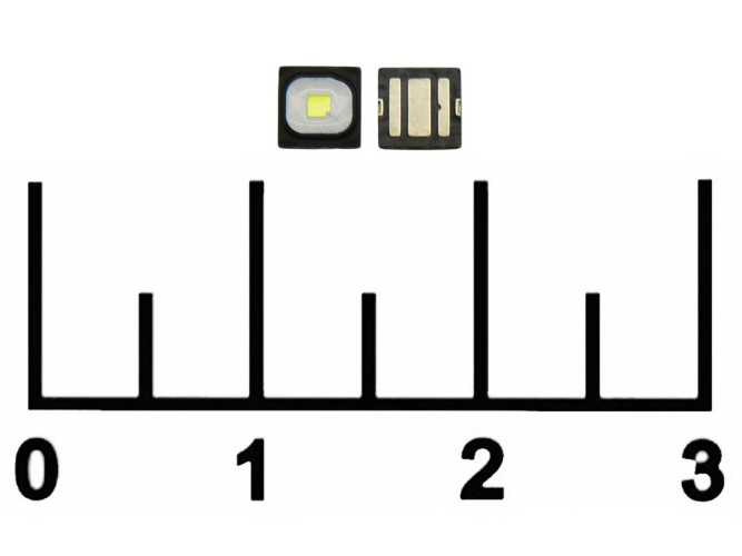Светодиод LED 5W 3.5V 6000K белый холодный 3838 HWQP (black flat)