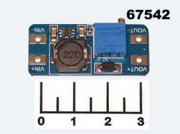 Преобразователь DC/DC вход 2-24V/выход 2.8-28V 2A MT3608 (повышающий)