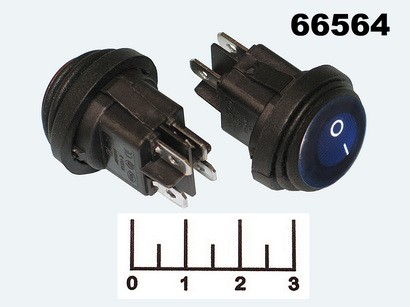 Выключатель 250/10 KCD1-224 синий 4 контакта