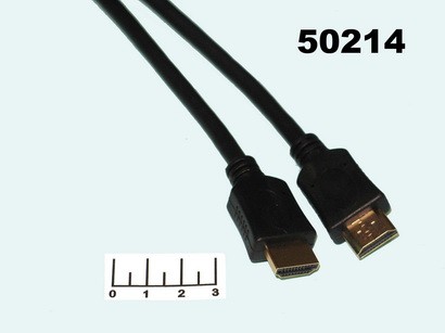 ШНУР HDMI-HDMI 3М GOLD ПЛАСТИК CABLEXPERT 2.0B