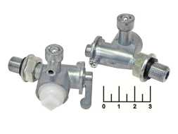 Кран для бака бензогенератора 10мм №010322(M12) резьба наружная