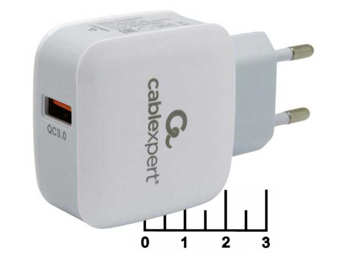 Сетевое зарядное устройство USB 5V 3A/9V 2A/12V 1.5A QC-3.0 (быстрая зарядка) Cablexpert PC-40