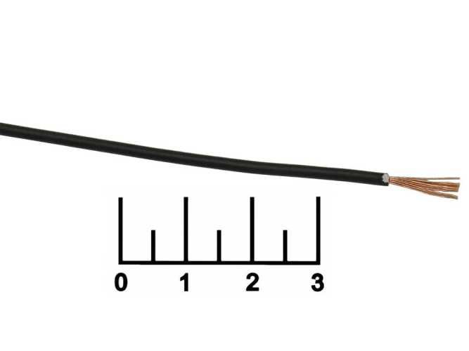 Кабель ПУГВ (НГ) (ПВ-3) 1*0.5 черный (ГОСТ)