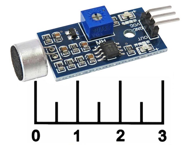 Радиоконструктор Arduino датчик звука KY-037