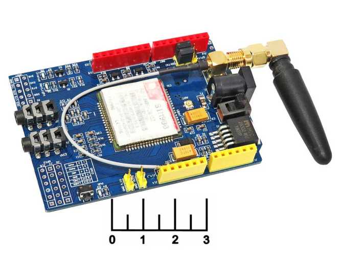 Радиоконструктор Arduino GPRS shield uno плата расширения SIM900