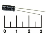 Конденсатор электролитический ECAP 0.1мкФ 10В 0.1/10V 0511 105C (TK)