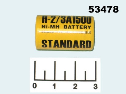Аккумулятор 1.2V 1.5A H-2/3A1500 Ni-MH