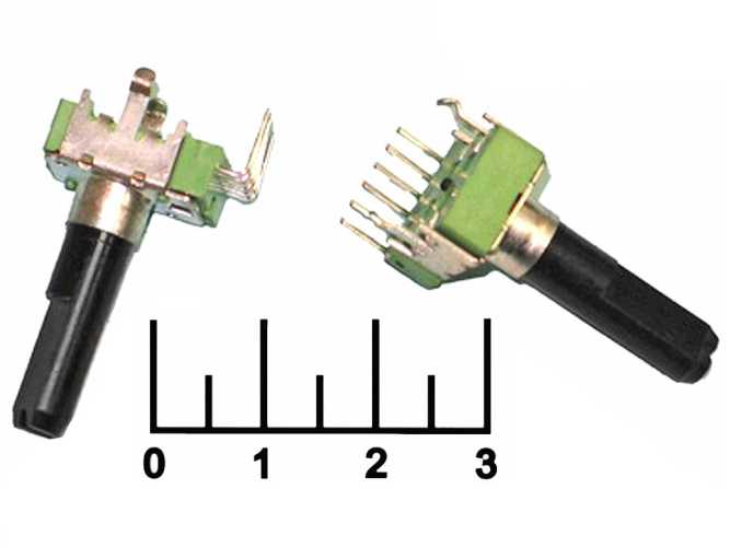 Резистор переменный 2*10 кОм (6pin) RV112BCF-40-30A-B10K (+84) (S1752) (S2659)