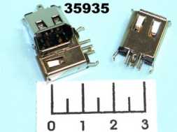 Разъем Fire Wire 1394 6pin гнездо на плату С04