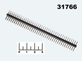 Разъем PLD-80R штекер шаг 2.54мм угловой черный