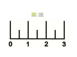 Светодиод LED 1W 6-7V 150mA (3030) белый холодный SMD (мал. конт +)