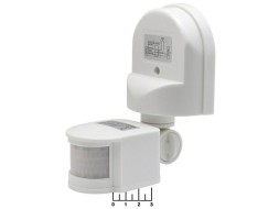 Датчик движения 220V 1200W 180* ДД-08Б Neox инфракрасный (белый) (12м) IP44