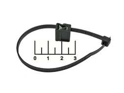 Стяжка 198*4.8мм черная с фиксатором 02