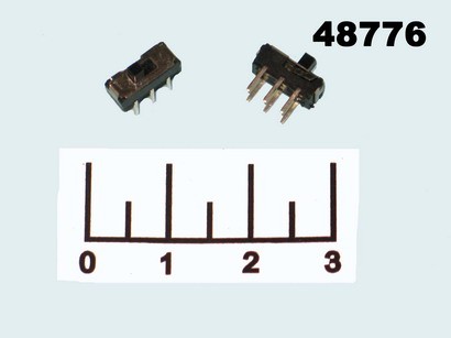 Микропереключатель движковый 2-х позиционный 6 контактов (IS-1250)