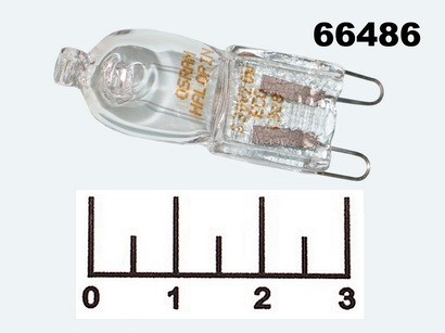 Лампа КГМ 220V 20W G9 прозрачная Osram (66720)