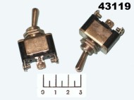 Тумблер 250/10 KN3C-103A 3-х позиционный с фиксацией 3 контакта (винт)
