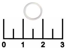 Кольцо уплотнительное силиконовое 8*1мм белое (-35...+200C) пищевое
