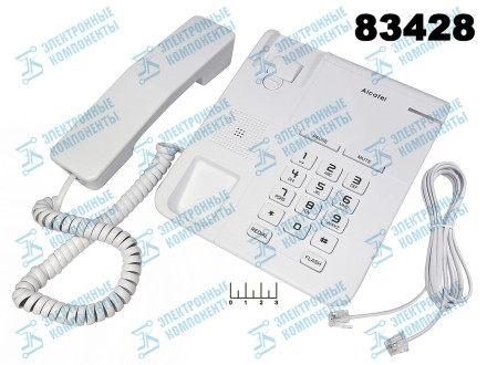 Телефон проводной Alcatel T22 (белый)