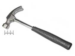 Молоток + гвоздодер 25см LOM 5271056