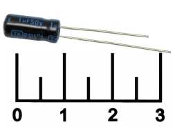 Конденсатор электролитический ECAP 1мкФ 50В 1/50V 0511 105C (TK)