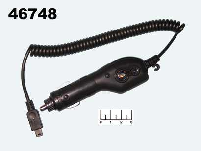Автомобильное зарядное устройство mini USB 5V 2A 1м витой Dayton (8-0017)