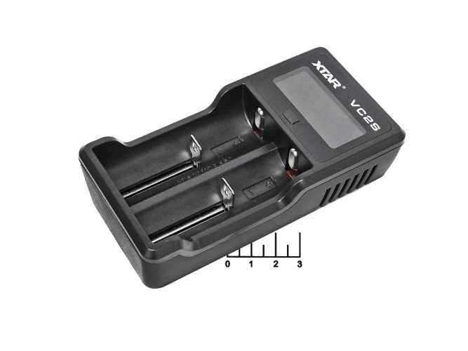 Зарядное устройство для литиевых элементов 4.2V 1A 2*18650+USB+micro USB Xtar VC (17670/18490/18650)