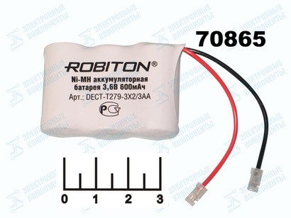 Аккумулятор для радиотелефона Robiton T279 3.6V 0.6A