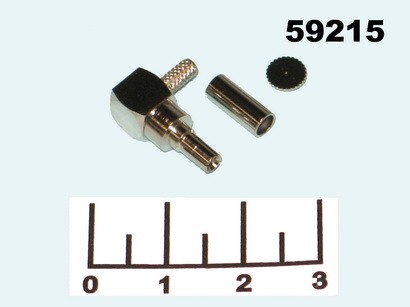 Разъем CRC9/TS9 male угловой 90° под кабель RG Купить в интернет-магазине - Ворон