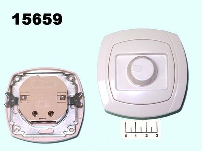 Выключатель-регулятор (диммер) 600W Powerman белый (6111)