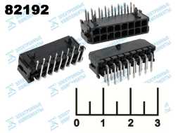 Разъем 16pin штекер на плату MF3-2*8 RA угловой