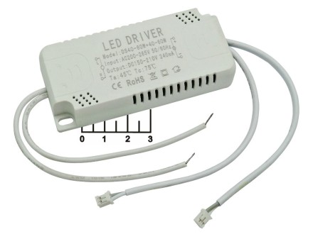 Драйвер светодиода 240mA/150-210VDC 200-265VAC DS40-60W+40-60W