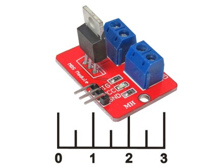 Радиоконструктор Arduino транзисторное реле 0-24VDC 1A IRF520