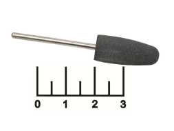 Бор для полировки 2.3мм конус с закругленным концом резиновый черный