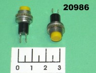 Кнопка MPBS-R/R желтая без фиксации металл