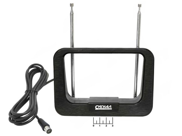 Антенна комнатная для цифрового ТВ Сигнал SAI-119 с усилителем
