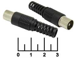 Разъем TV штекер (черный)