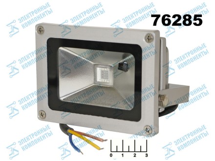 Прожектор светодиодный 220V 10W 1LED RGB Uniel ULF-S01 + ПДУ