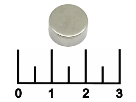 Магнит D 12*6 диск неодимовый (~3.5кг)