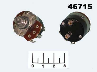 Резистор переменный 100 кОм 24S1-B100K,L15KC выкл (+56) WH138-1 (S1480)