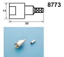 Разъем FME штекер обжимной RG-174