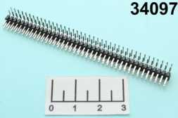 Pазъем PLD2-80R штекер 2*40 угловой шаг 2.0мм черный