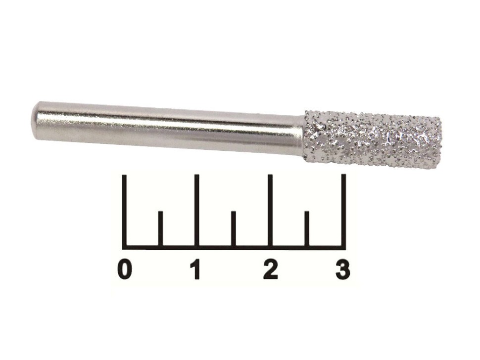 Бор-фреза цилиндр 6*8мм алмазный (крупное зерно)