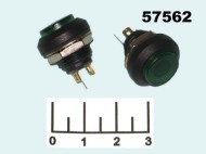 Кнопка R13-556AL 3V LED зеленая без фиксации 2 контакта